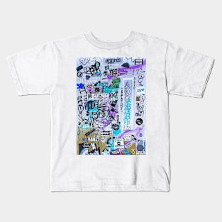 Graffiti Tags NYC Street Style Kids T-Shirt